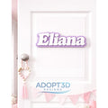 Personalized Girl's 3D Name Sign | Custom Nursery Wall Decor | Baby Shower Gift