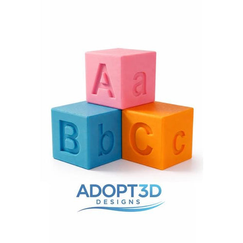 Custom Baby Cube Letters | Personalized Name Blocks | Nursery Decor (3D Printed) | Supports Adoption